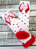 Pink & Red Heart Leg Warmers | FREE SHIPPING